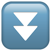 ⏬ Emoji Triángulo Doble Hacia Abajo en Apple iOS 13.2.