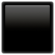 Émoji ⬛ Grand Carré Noir sur Apple iOS 13.2.