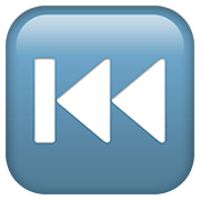 Émoji ⏮️ Bouton Piste Précédente sur Apple iOS 13.2.