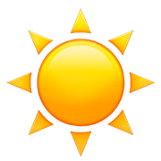 Émoji ☀️ Soleil sur Apple iOS 13.2.