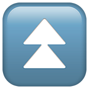 Emoji ⏫ Pulsante Doppia Freccia In Alto su Apple iOS 13.2.
