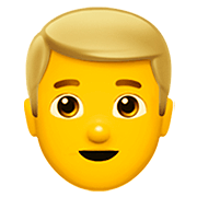 👱‍♂️ Emoji Mann: blond Apple iOS 13.2.
