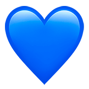 💙 Emoji Corazón Azul en Apple iOS 13.2.
