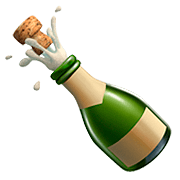 Emoji 🍾 Bottiglia Stappata su Apple iOS 13.2.