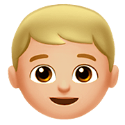 👦🏼 Emoji Junge: mittelhelle Hautfarbe Apple iOS 13.2.