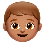 👦🏽 Emoji Junge: mittlere Hautfarbe Apple iOS 13.2.