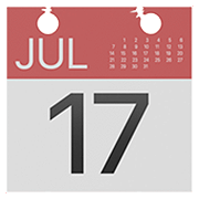 Émoji 📅 Calendrier sur Apple iOS 13.2.