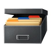 Émoji 🗃️ Boîte à Dossiers sur Apple iOS 13.2.