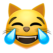 Emoji 😹 Gatto Con Lacrime Di Gioia su Apple iOS 13.2.