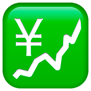💹 Emoji Gráfico Subindo Com Iene na Apple iOS 13.2.