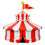 Emoji 🎪 Circo su Apple iOS 13.2.