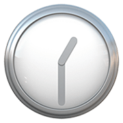 Émoji 🕜 Une Heure Et Demie sur Apple iOS 13.2.