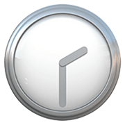 Emoji 🕝 Ore Due E Mezza su Apple iOS 13.2.