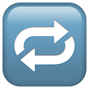 Emoji 🔁 Pulsante Di Ripetizione Della Riproduzione su Apple iOS 13.2.