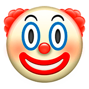 Émoji 🤡 Visage De Clown sur Apple iOS 13.2.