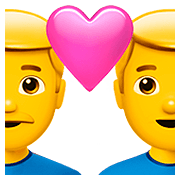 Emoji 👨‍❤️‍👨 Coppia Con Cuore: Uomo E Uomo su Apple iOS 13.2.