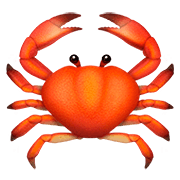 Émoji 🦀 Crabe sur Apple iOS 13.2.