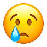 😢 Emoji Rosto Chorando na Apple iOS 13.2.