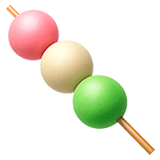 Émoji 🍡 Brochette De Bonbons sur Apple iOS 13.2.