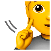 Emoji 🧏 Persona Con Problemi Di Udito su Apple iOS 13.2.