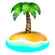 🏝️ Emoji Isla Desierta en Apple iOS 13.2.