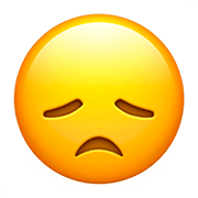 😞 Emoji enttäuschtes Gesicht Apple iOS 13.2.