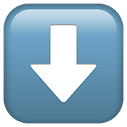 Emoji ⬇️ Freccia Rivolta Verso Il Basso su Apple iOS 13.2.
