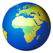 Émoji 🌍 Globe Tourné Sur L’Afrique Et L’Europe sur Apple iOS 13.2.