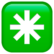 ✳️ Emoji Asterisco De Ocho Puntas en Apple iOS 13.2.