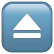 Émoji ⏏️ Bouton éjecter sur Apple iOS 13.2.