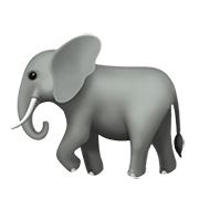Emoji 🐘 Elefante su Apple iOS 13.2.