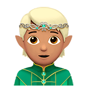 🧝🏽 Emoji Elfo: Pele Morena na Apple iOS 13.2.