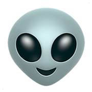 Émoji 👽 Alien sur Apple iOS 13.2.