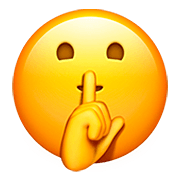 🤫 Emoji Cara Pidiendo Silencio en Apple iOS 13.2.