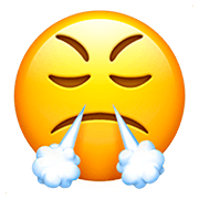 Emoji 😤 Faccina Che Sbuffa su Apple iOS 13.2.