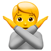 Émoji 🙅 Personne Faisant Un Geste D’interdiction sur Apple iOS 13.2.