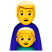 Emoji 👨‍👦 Famiglia: Uomo E Bambino su Apple iOS 13.2.