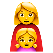 Emoji 👩‍👧 Famiglia: Donna E Bambina su Apple iOS 13.2.