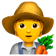 Emoji 🧑‍🌾 Agricoltore su Apple iOS 13.2.