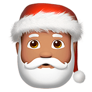 🎅🏽 Emoji Papá Noel: Tono De Piel Medio en Apple iOS 13.2.