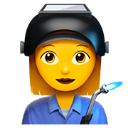 Emoji 👩‍🏭 Operaia su Apple iOS 13.2.