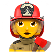 👩‍🚒 Emoji Feuerwehrfrau Apple iOS 13.2.
