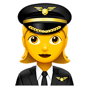 Émoji 👩‍✈️ Pilote Femme sur Apple iOS 13.2.