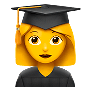 Emoji 👩‍🎓 Studentessa su Apple iOS 13.2.