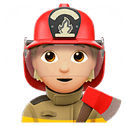🧑🏼‍🚒 Emoji Feuerwehrmann/-frau: mittelhelle Hautfarbe Apple iOS 13.2.