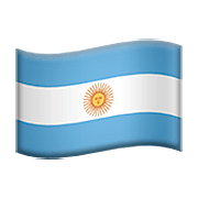 🇦🇷 Emoji Bandeira: Argentina na Apple iOS 13.2.