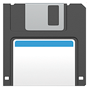 Emoji 💾 Floppy Disc su Apple iOS 13.2.