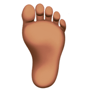 🦶🏽 Emoji Fuß: mittlere Hautfarbe Apple iOS 13.2.