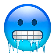 Emoji 🥶 Faccina Congelata su Apple iOS 13.2.