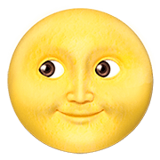 Emoji 🌝 Faccina Luna Piena su Apple iOS 13.2.